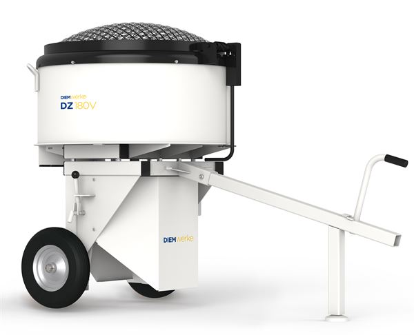 Malaxor cu amestecare forţată DIEM DZ, 180V, mobil, 400V / 7,5kW, volum: 295L, amestec: 180L, 426kg, Z10571