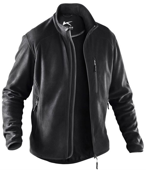 Fleecejacke KÜBLER WEATHER schwarz 245 g/m² Gr. L, Z124299L