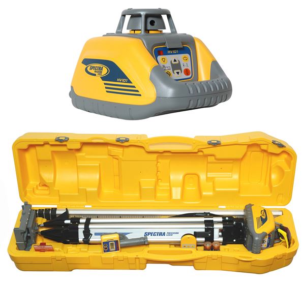Set laser rotativ SPECTRA HV 101, inclusiv stativ, miră, receptor, geantă, Z140201
