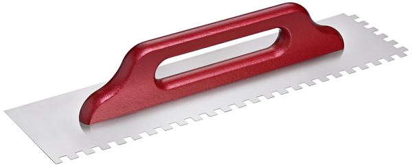 Gletuitor profesional 500x130x0,7mm, E10, inox, dinţat - mâner înşurubat UA25, Z1748310