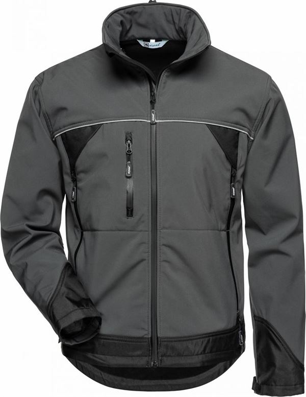 Jachetă Softshell BETA ELYSEE®, gri/negru, Măr. XL, UA10, Z20002XL