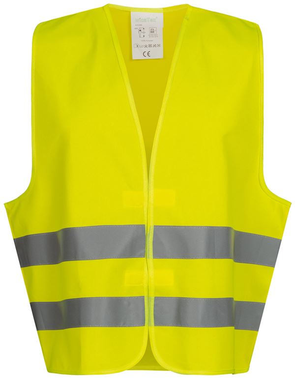Warnweste HARALD WICA-TEX® gelb, EN 20471/2, Polyester, Gr. universal, VPE50, Z22685