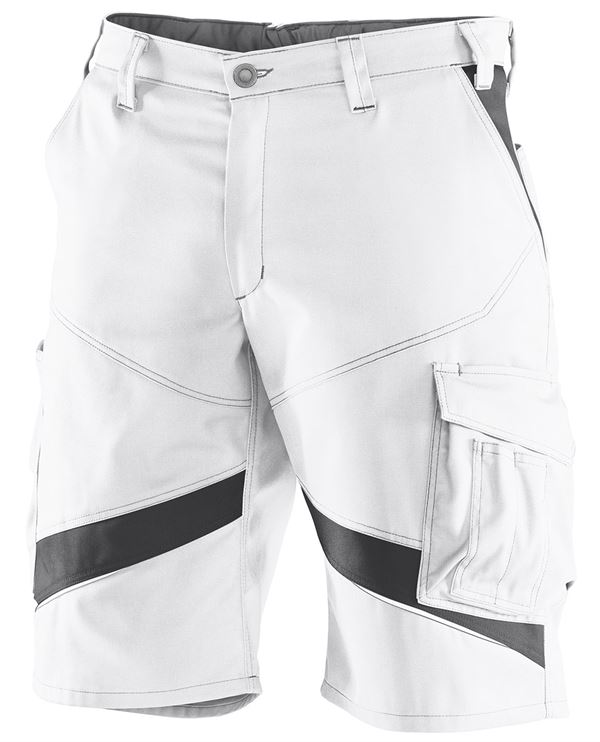 Arbeitsshorts KÜBLER ACTIVIQ weiß/anthrazit 270 g/m² Gr. 52, Z2450109752