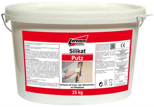 Silikatputz Kratz 3,0mm, farbig, Verbrauch 3,9kg/m², 25kg/Kübel, 32Kübel/Pal, Z2530525LO