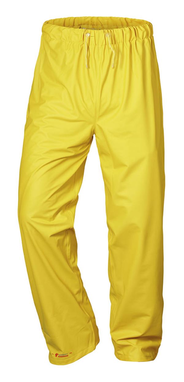 Pantaloni de ploaie din PU KARLSKRONA, galbeni, 190 g/m², mărimea XL, UA20, Z26424XL