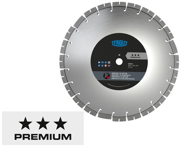 Diamantsägeblatt Asphalt + Frischbeton C73SW U3-10 350x3,2x25,4mm DCA+C TYROLIT, Z34472008