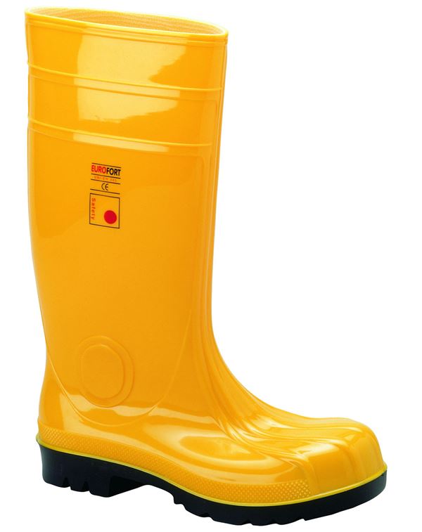 Cizme de protecţie PVC EUROFORT, galbene, EN ISO 20345 S5 SRC, mărime 46, Z3536146