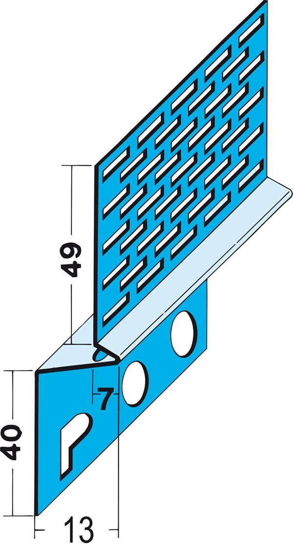 Profil pentru aerisirea acoperişului 1241, 13mm, 2,5 ml/bară, 1 legătură = 50ml, 20 bare/legătură, 84 legături/palet,...