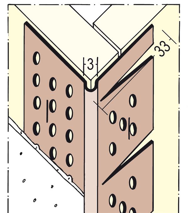 Profil Protektor de cant, 3767, din PVC, 3,0 ml/bară, 20 bare/legătură 182leg/palet, Z43767300
