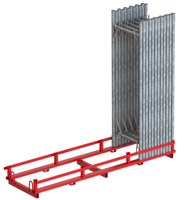 Palet suport rame pentru 45 de rame zincat, Z4811010