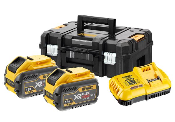 =80= Akku-Starterset DEWALT® DCB118Y2T 2x54V FLEXVOLT 12,0Ah Akkus, Schnellladegerät, ZDCB118Y2T-QW